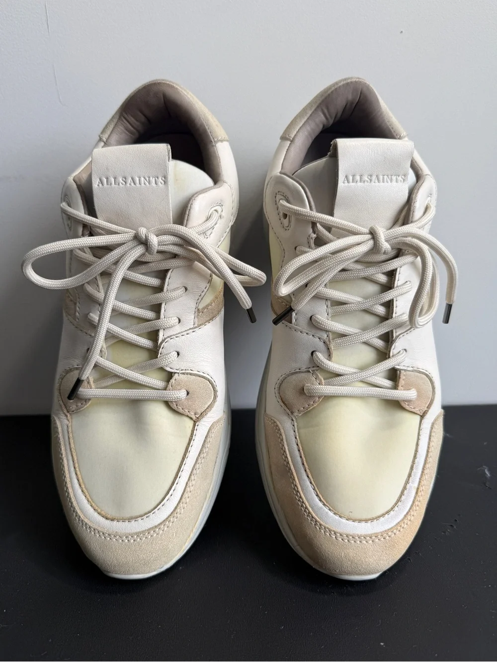 AllSaints VERGE RUNNER Leather Shoe - Picture 9 of 16